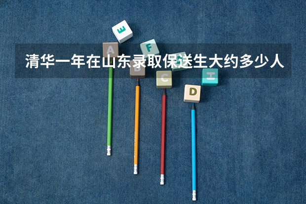 清华一年在山东录取保送生大约多少人？