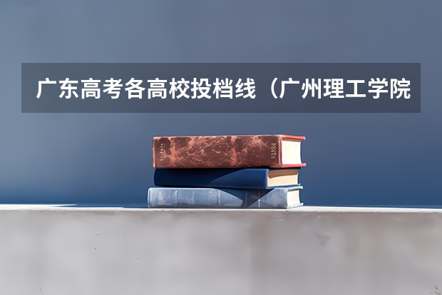 广东高考各高校投档线（广州理工学院录取分数线）