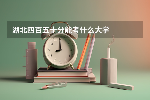 湖北四百五十分能考什么大学