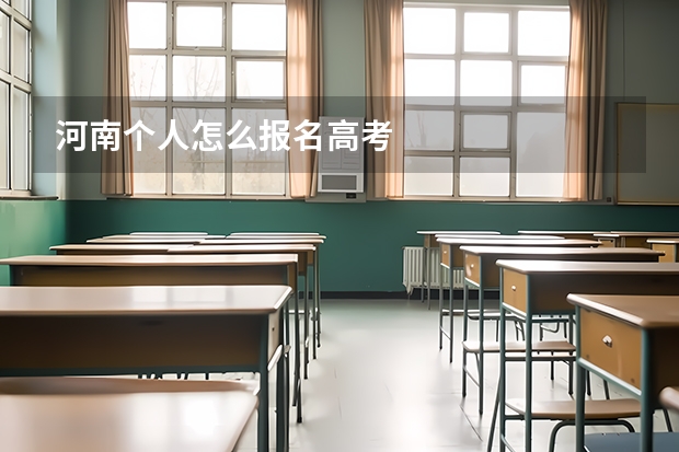 河南个人怎么报名高考