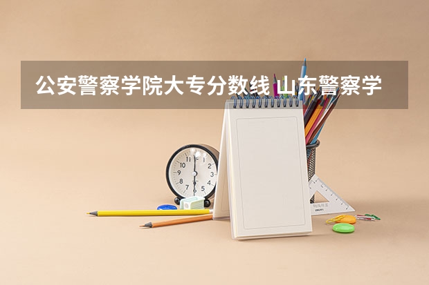 公安警察学院大专分数线 山东警察学院专科提前批分数线