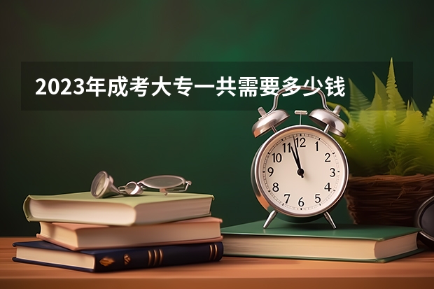 2023年成考大专一共需要多少钱