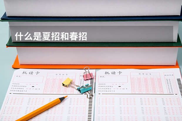 什么是夏招和春招