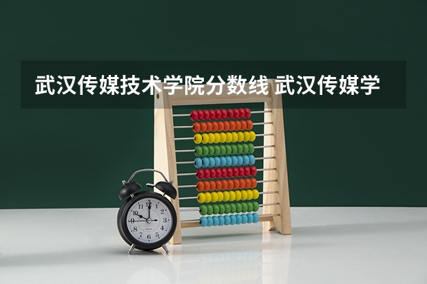 武汉传媒技术学院分数线 武汉传媒学院的录取分数线