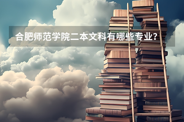 合肥师范学院二本文科有哪些专业？