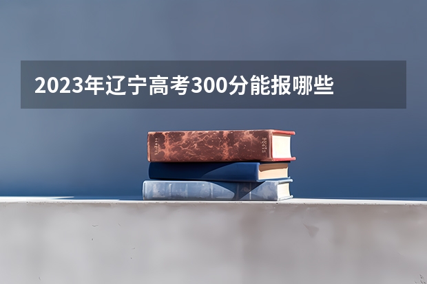 2023年辽宁高考300分能报哪些公办大学