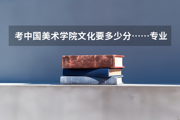 考中国美术学院文化要多少分……专业要多少分
