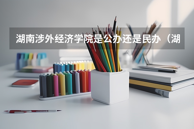 湖南涉外经济学院是公办还是民办（湖南涉外经济学院每个专业的分数线）