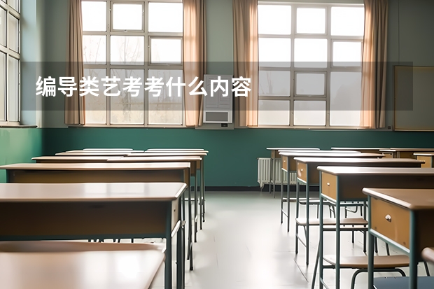 编导类艺考考什么内容