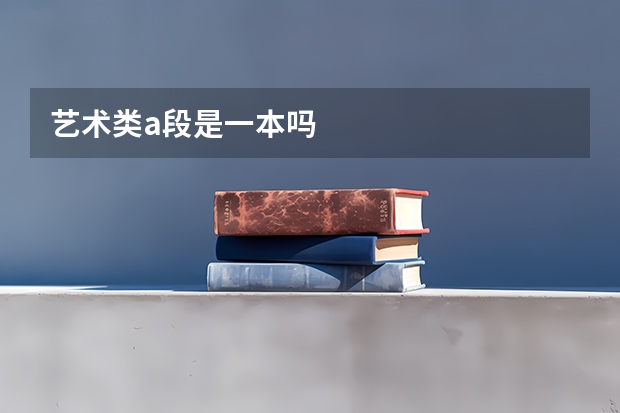 艺术类a段是一本吗
