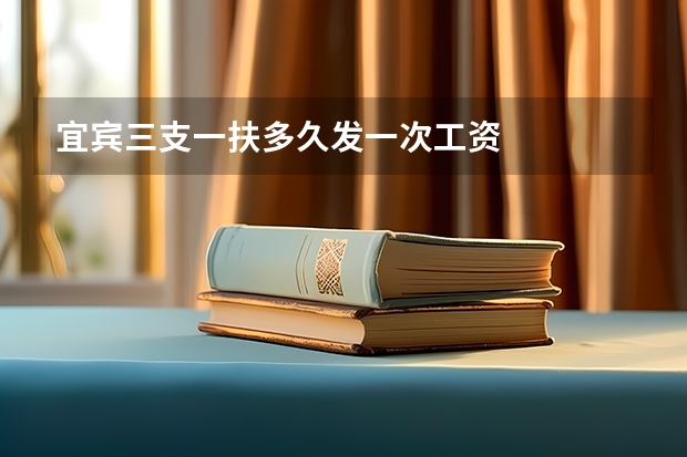 宜宾三支一扶多久发一次工资
