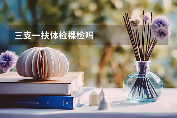 三支一扶体检裸检吗