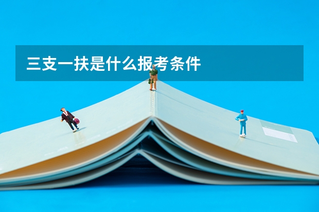 三支一扶是什么报考条件