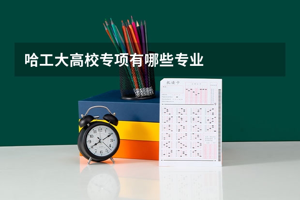 哈工大高校专项有哪些专业