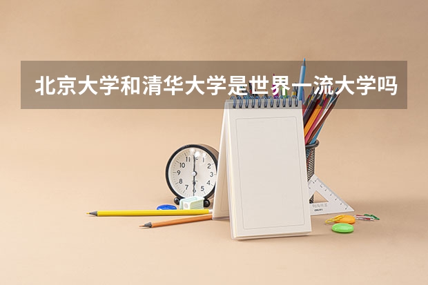 北京大学和清华大学是世界一流大学吗