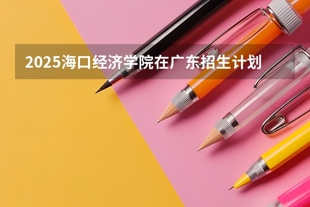 2025海口经济学院在广东招生计划预测 大概招多少人