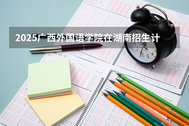2025广西外国语学院在湖南招生计划预测 大概招多少人