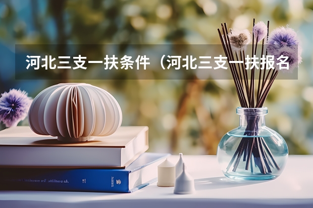 河北三支一扶条件（河北三支一扶报名时间及条件）