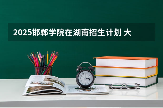 2025邯郸学院在湖南招生计划 大概招多少人