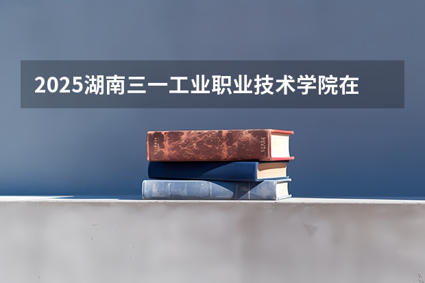 2025湖南三一工业职业技术学院在河南招生计划 大概招多少人