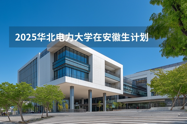 2025华北电力大学在安徽生计划 大概招多少人