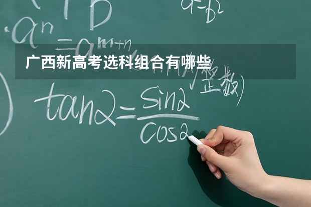 广西新高考选科组合有哪些