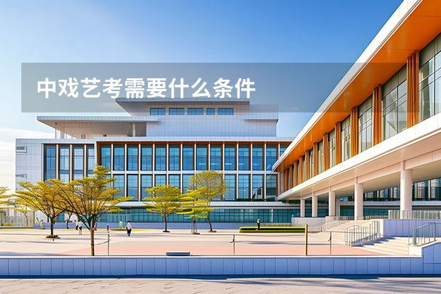 中戏艺考需要什么条件