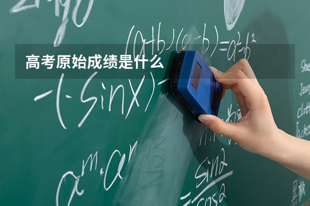 高考原始成绩是什么