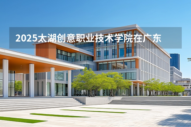2025太湖创意职业技术学院在广东招生计划与2024年对比