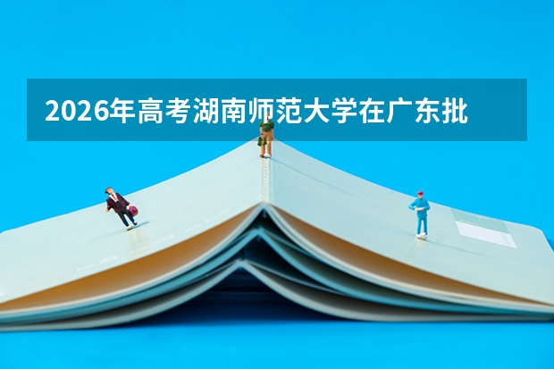 2026年高考湖南师范大学在广东批次选科要求预测