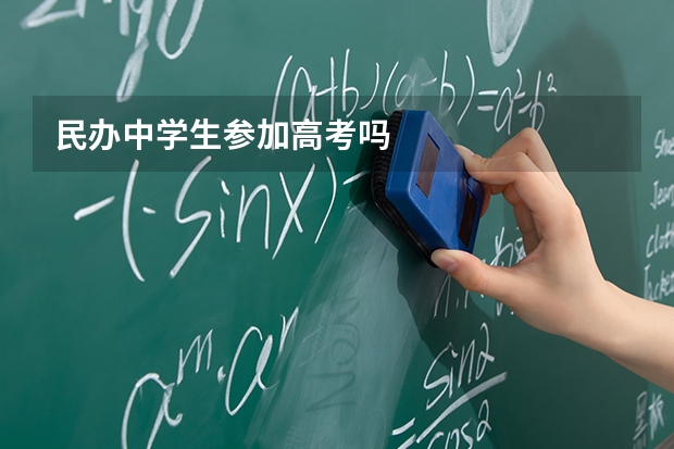 民办中学生参加高考吗