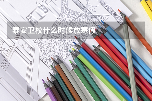 泰安卫校什么时候放寒假