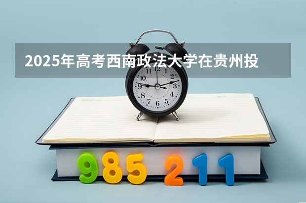 2025年高考西南政法大学在贵州投档分数线介绍