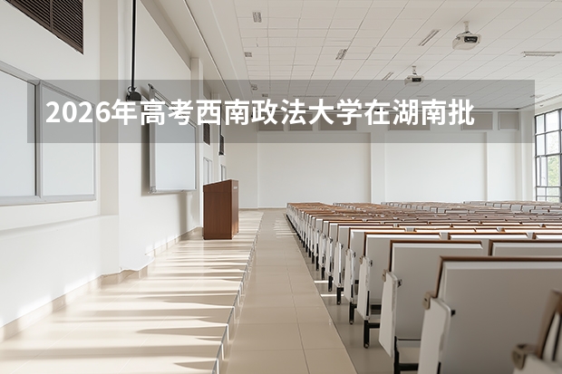 2026年高考西南政法大学在湖南批次选科要求预测
