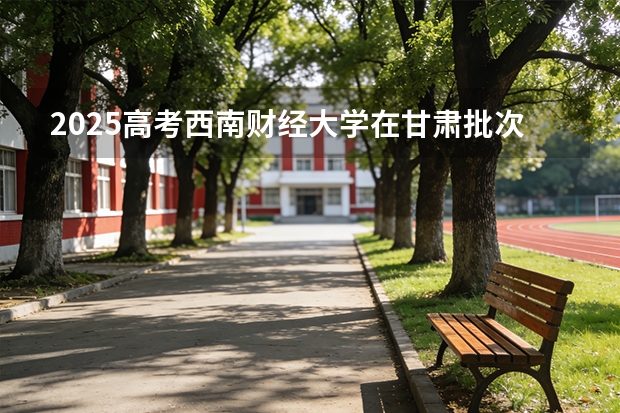 2025高考西南财经大学在甘肃批次线差（2026参考）