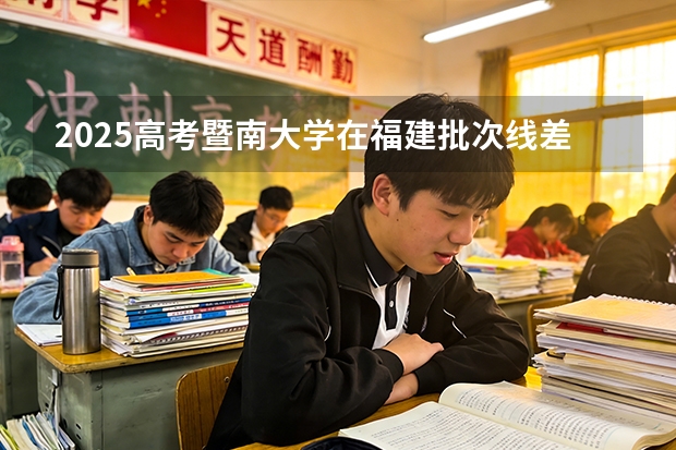 2025高考暨南大学在福建批次线差（2026参考）