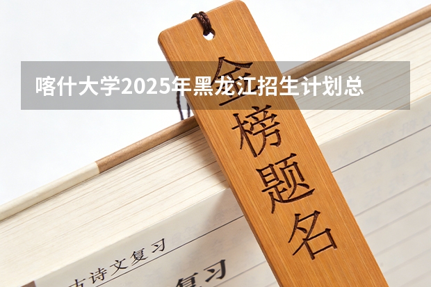 喀什大学2025年黑龙江招生计划总览（2026高考志愿参考）