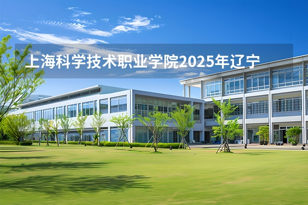 上海科学技术职业学院2025年辽宁招生计划总览（2026高考志愿参考）