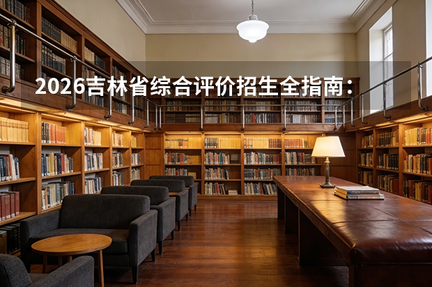 2026吉林省综合评价招生全指南：5所院校名单、报名节点与录取公式详解