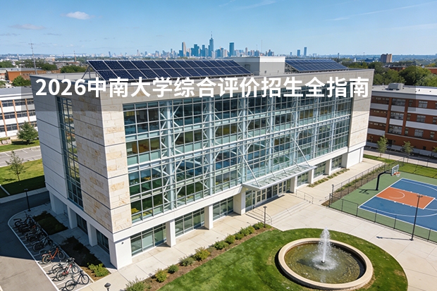 2026中南大学综合评价招生全指南（面向湖南省）