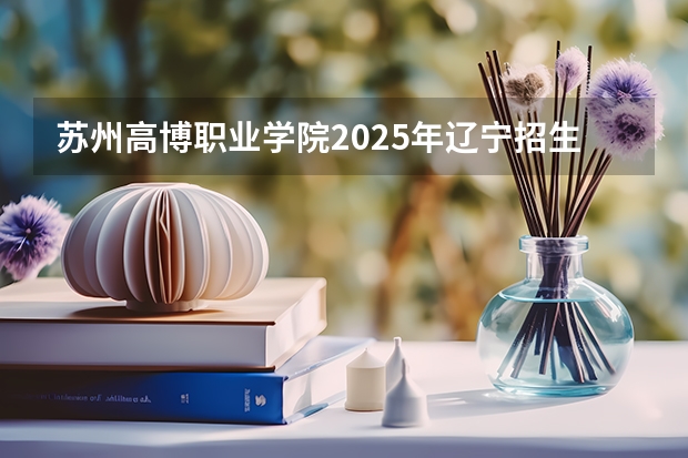 苏州高博职业学院2025年辽宁招生计划总览（2026高考志愿参考）
