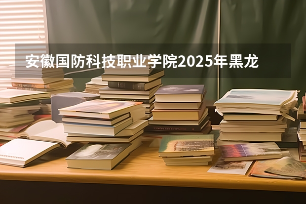安徽国防科技职业学院2025年黑龙江招生计划总览（2026高考志愿参考）
