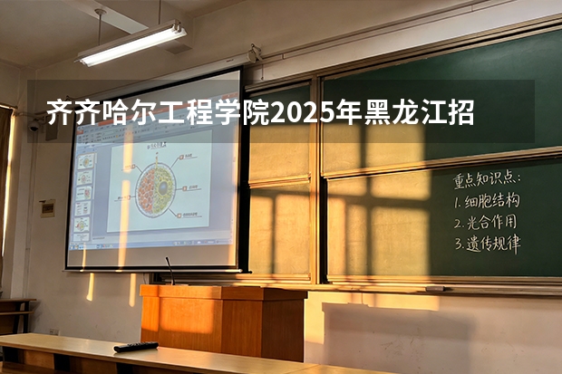 齐齐哈尔工程学院2025年黑龙江招生计划总览（2026高考志愿参考）