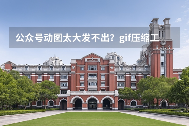 公众号动图太大发不出？gif压缩工具精简大小，发布顺畅不闪退