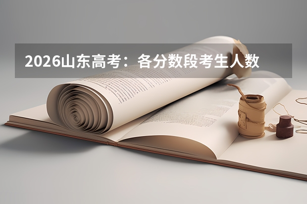 2026山东高考：各分数段考生人数与位次对照表