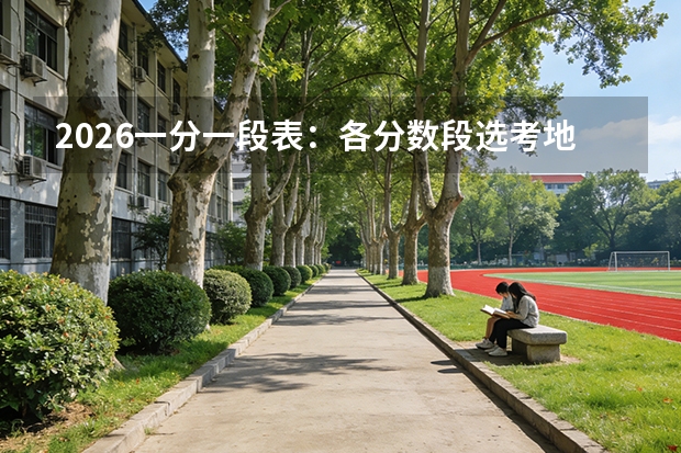2026一分一段表：各分数段选考地理占比变化，中分段占比最高