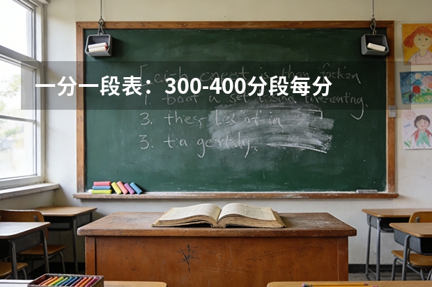 一分一段表：300-400分段每分1300-2200人，专科中下段竞争分析