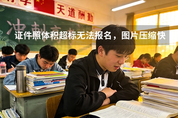 证件照体积超标无法报名，图片压缩快速调整至规定大小