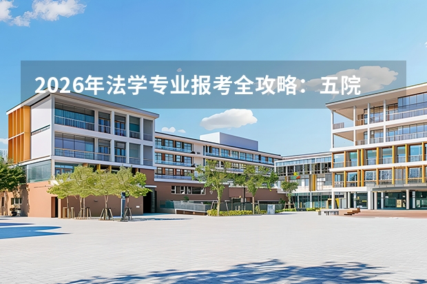 2026年法学专业报考全攻略：五院四系的录取分数与职业出路