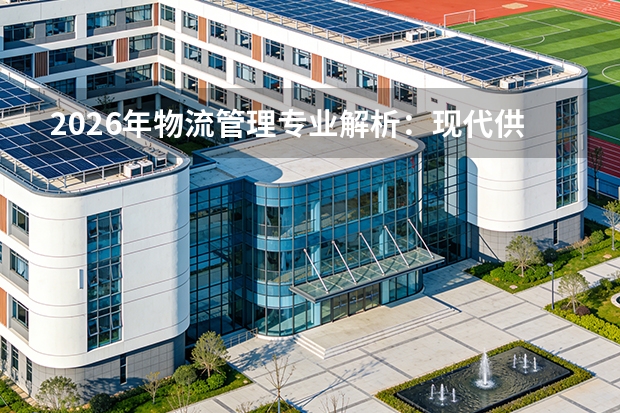 2026年物流管理专业解析：现代供应链的中枢人才